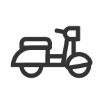 Vespa Motorcycle SVG Icon